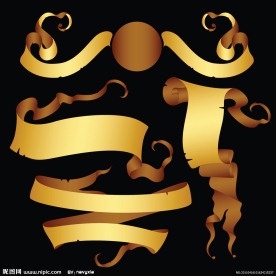 古典丝带横幅
