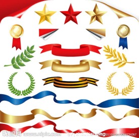 节日丝带矢量素材