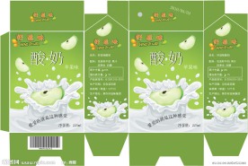 苹果酸奶包装