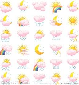 天气图标矢量素材