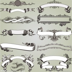 古典花纹花边丝带