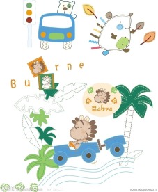 童装卡通印花图片