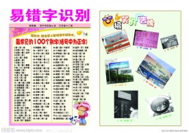 易错字识别手抄报