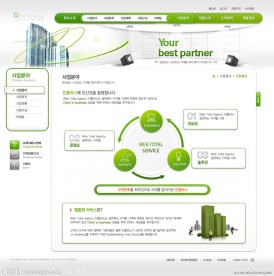 数码科技企业网站模板PSD分层（无网页源码）