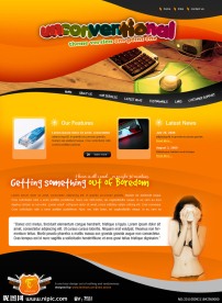 数码科技企业网站模板PSD分层（无网页源码）