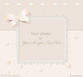 婚纱婚礼相框边框背景