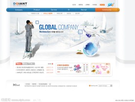 商务科技企业网站模板PSD分层（无网页源码）