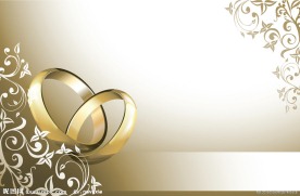 婚礼贺卡矢量素材