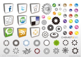 网页设计图标按钮 齿轮