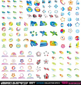 3d标志标识logo设计元素