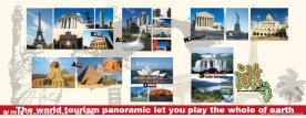 旅行社展板 世界