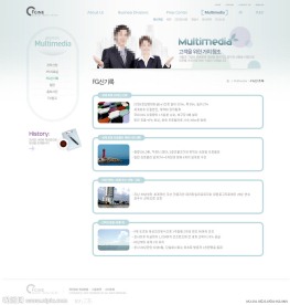 房地产网站模板PSD分层（无网页源码）