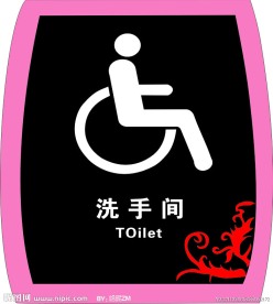 洗手间标志
