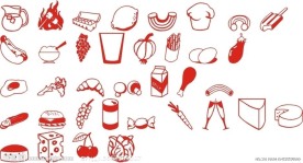 矢量食物 矢量水果图标