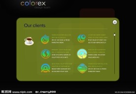 3d效果flash网站模板