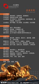 装潢公司企业文化牌