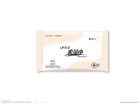 湿巾柔湿巾包装设计图片