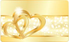 婚礼卡片 婚庆 心型 爱心 婚礼