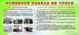 深化课堂教学展板