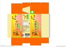 饮料包装盒展开图