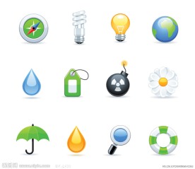 绿色环保网页图标