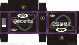 巧克力包装矢量图