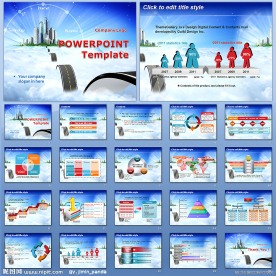 房地产科技电子商务ppt模板图片