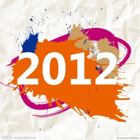 墨迹水粉水彩皱纸2012背景