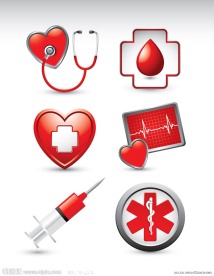 医院医疗图标矢量