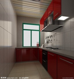 现代式厨房效果图