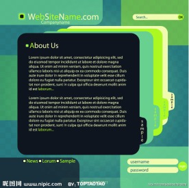 精品网站模板素材