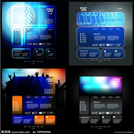 精品网站模板素材