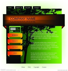 精品网站模板素材