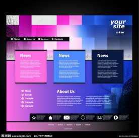 精品网站模板素材