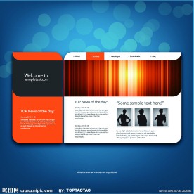 精品网站模板素材