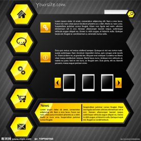 精品网站模板素材