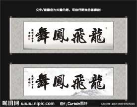 龙飞凤舞书法
