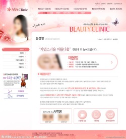 韩国美容网站模板
