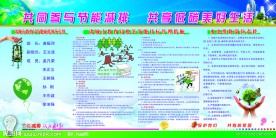 节能减排展板