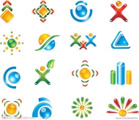 水晶3d标志logo图标