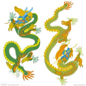 中国龙纹图案
