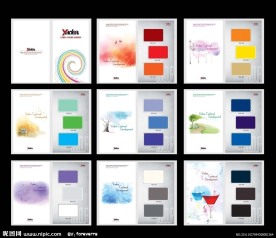 电动车色卡画册设计图片