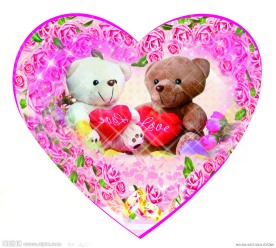 婚礼心形小礼品（可爱熊）