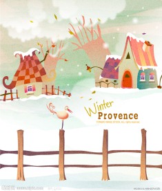 童话世界梦幻冬天背景