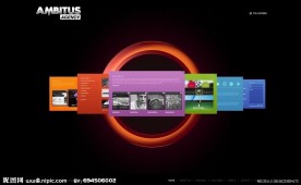 超炫Flash网站模板