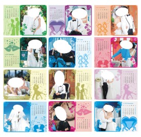 自创2012台历模板