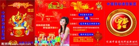中国移动2012年春节活动宣传单设计
