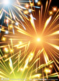 璀璨烟花背景