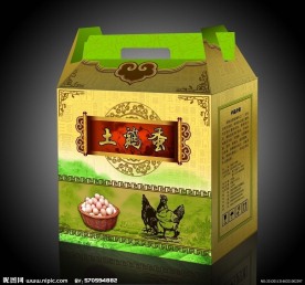 土鸡蛋包装盒(展开图)