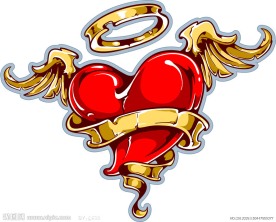 绑住的情人节红心